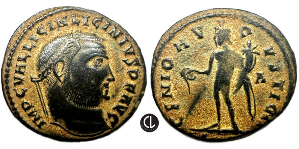 Roman Imperial, Licinius I, AE Nummus(bronze, 3.82g, 21mm), Cyzicus Mint, 308-324 AD
