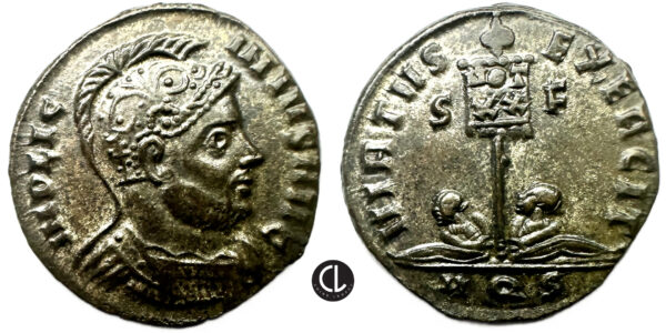 Roman Imperial, Licinius I, 308-324 AD, BI Nummus (billion, 3.61g, 18.7mm), Siscia Mint, 320 AD