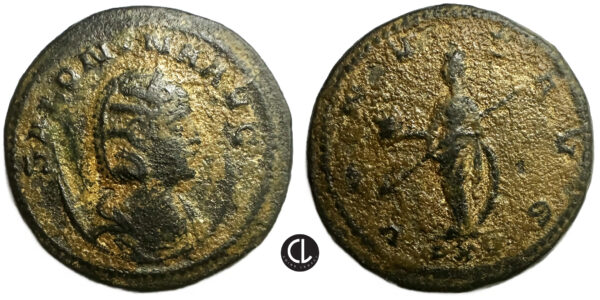 Roman Imperial, Salonina, Augusta, 254-268 AD, BI Antoninianus (silvered bronze, 3.92g, 20.7mm), Antiochia Mint, Circa 266/7