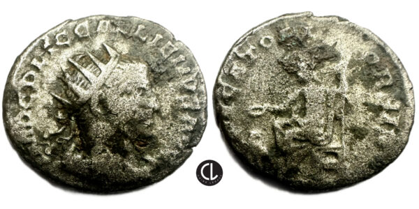 Roman Imperial, Gallienus, AR Antoninianus (silver, 3.71g, 21.5mm), Antioch Mint, 253-268 AD