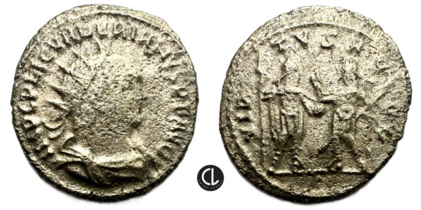 Valerian I, AR Antoninianus, Samosata Mint, 255-256 AD - Valerian and Gallienus