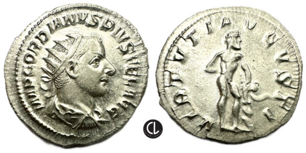 Title: Goedian III, AR Antoninianus, Rome Mint, 241-243 AD - Hercules