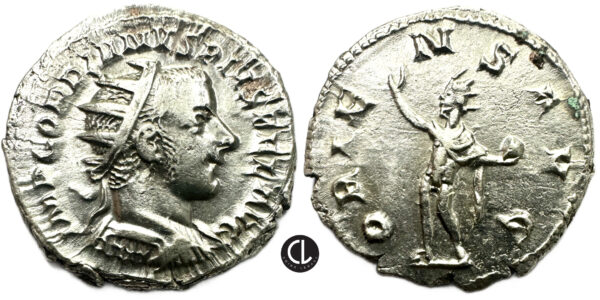 Gordian III, AR Antoninianus, Antioch Mint, 242-244 AD - Sol