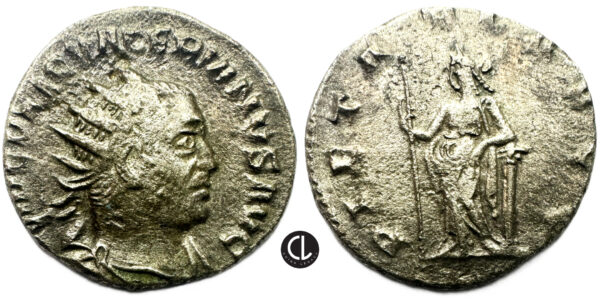 Valerian I, AR Antoninianus, Viminacium Mint, 253-260 AD - Pietas - RRR