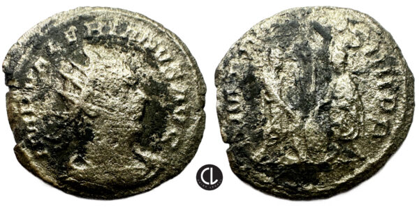 Valerian I, AR Antoninianus, Antioch Mint, 257 AD - Valerian and Gallienus
