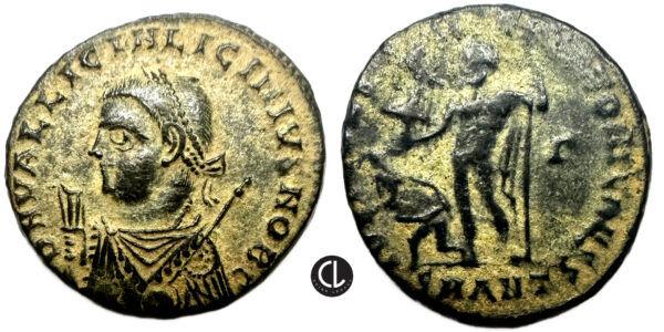 Licinius II, Caesar, AE Follis, Antioch Mint, 317-324 AD - Jupiter
