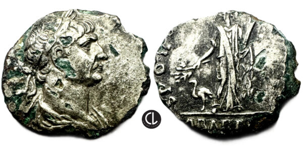 Trajan, AR Denarius, Rome Mint, 112-113 AD - Arabia