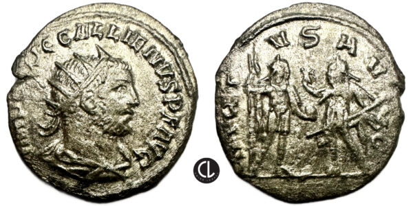 Gallienus, AR Antoninianus, Samosata Mint, 256-260 AD - Gallienus and Valerian I