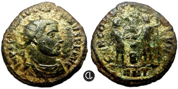 Diocletian, AE Antoninianus, Antioch Mint, 296 AD