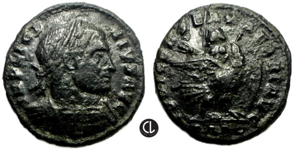Licinius I, AE Follis, Treveri Mint, 319 AD - Eagle