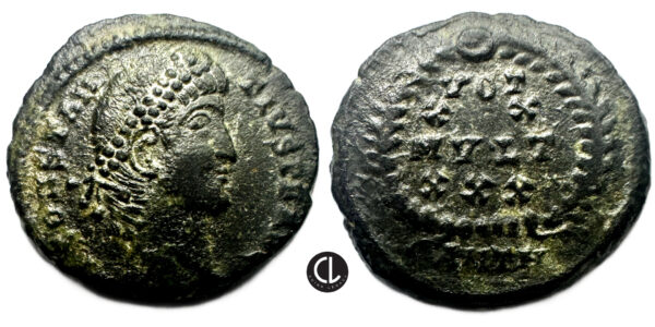 Roman Imperial, Constantius II, 337-361 AD, AE Follis (bronze, 1.97g, 15.2mm), Antioch Mint , 337-340 AD
