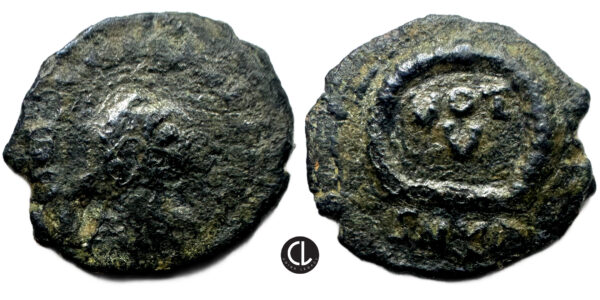 Roman Imperial, Arcadius, AE Nummus (bronze, 1.17g, 15.2mm), Cyzicus Mint, 383-408 AD