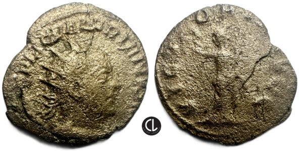 Roman Imperial, Valerian I, 253 - 260 AD, AR Antoninianus (silver, 3g, 21.2mm), Antioch Mint, 253-259 AD