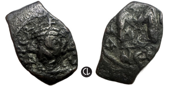 Constans II,  AE Follis, Constantinople, AD 641-668