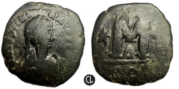 Justinian I, AE Follis, Constantinople, 4th officina, AD 527-537