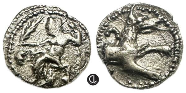 Greek, Lycaonia, Laranda, AR Obol (silver, 0.52g, 10mm), circa 324/3 BC