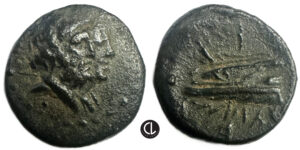 Greek ,Phoenicia, Aradus, AE (bronze, 2.95g, 16mm),  circa 136-51 BC