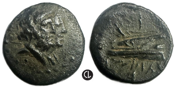 Greek ,Phoenicia, Aradus, AE (bronze, 2.95g, 16mm),  circa 136-51 BC